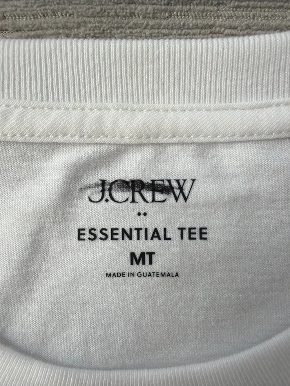 J.Crew Factory Essential Tee Men’s Medium Tall White Crewneck T-Shirt NWT